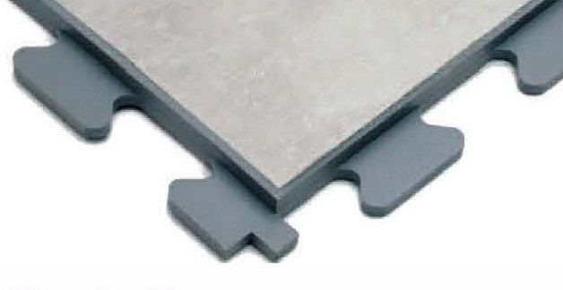An image of a grey tile from the R-Tile Design collection.